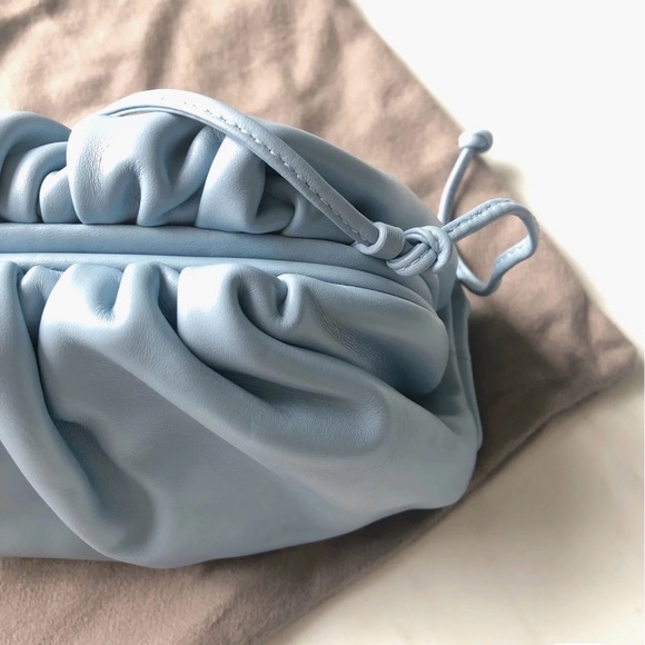 New never used authentic Bottega Venetia mini pouch bag - Blue - Picture 9 of 9